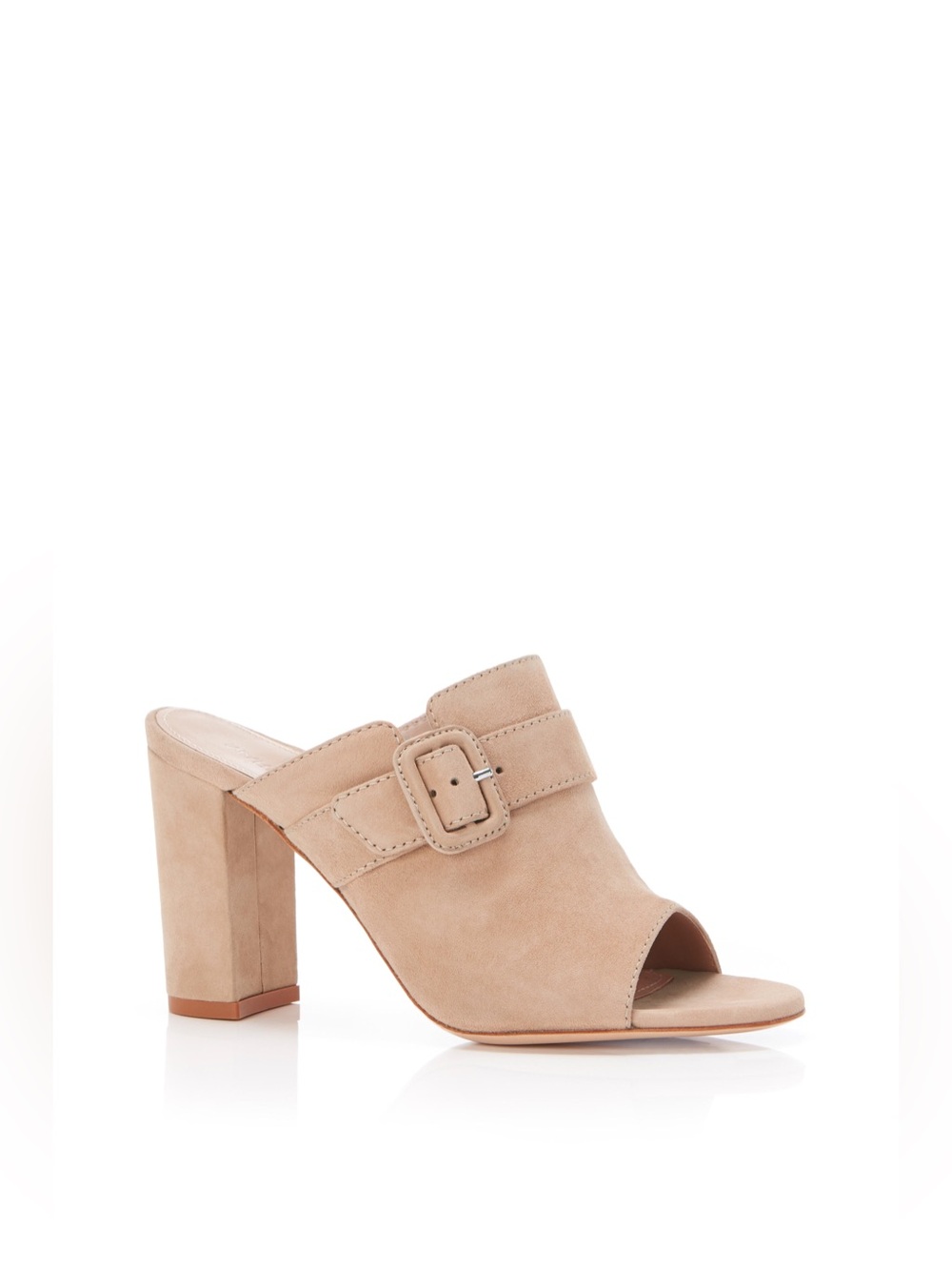 MARION PARKE 
Style: Lidia | Buff Suede Peep Toe Mule, 39.5